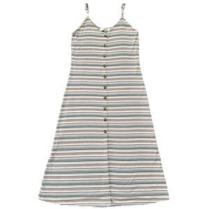 Colorful Striped Loft Midi Dress